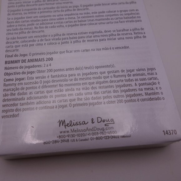 Melissa & Doug Animal Rummy Playing Cards 14370 Still in Plastic - Picture 15 of 15